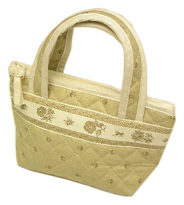 Provence pattern Mini tote bags (Calissons. beige) - Click Image to Close